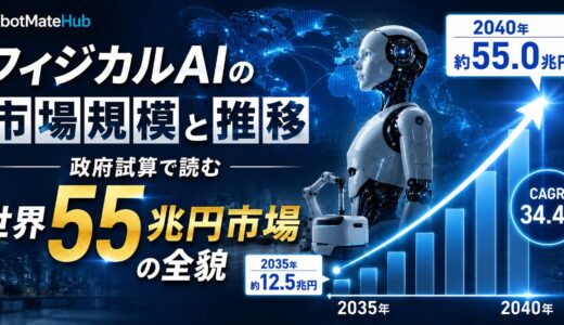 【予測】フィジカルAIの市場規模と推移丨政府試算で読む世界55兆円市場の全貌