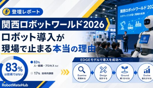 【登壇レポート】関西ロボットワールド2026 ― ロボット導入が現場で止まる本当の理由